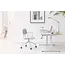 Höhenverstellbarer Schreibtisch mit Kurbel, 120 cm breit - 80 cm tief