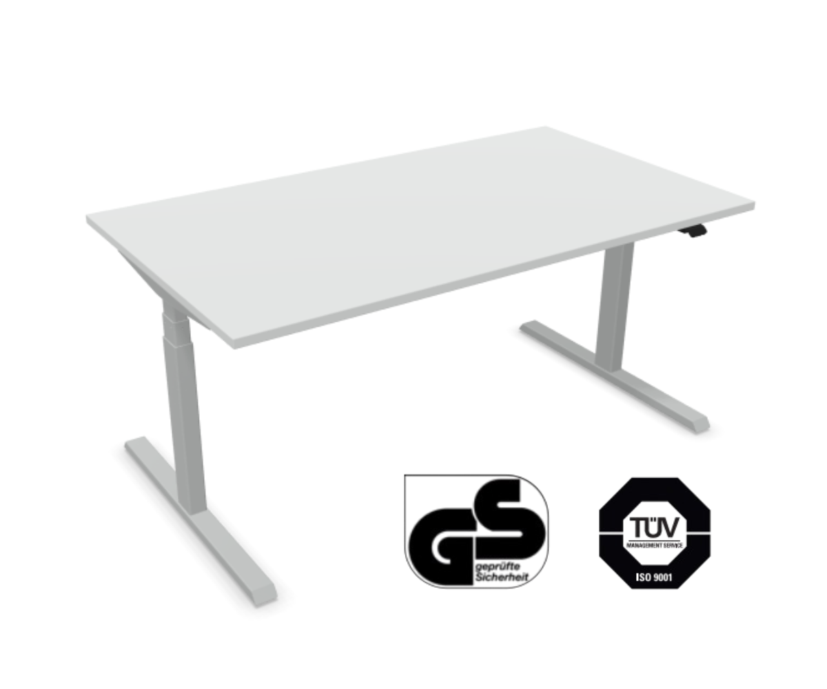 Höhenverstellbarer Schreibtisch 160 × 90 cm – elektrisch