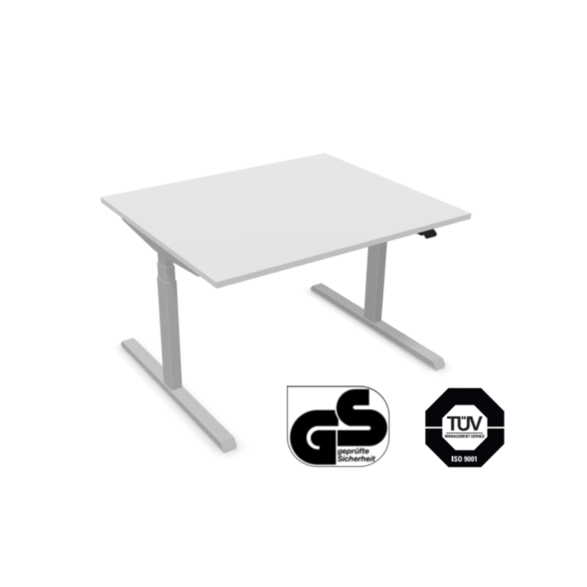 Elektrisch Höhenverstellbarer Schreibtisch , 120 cm breit - 100 cm tief