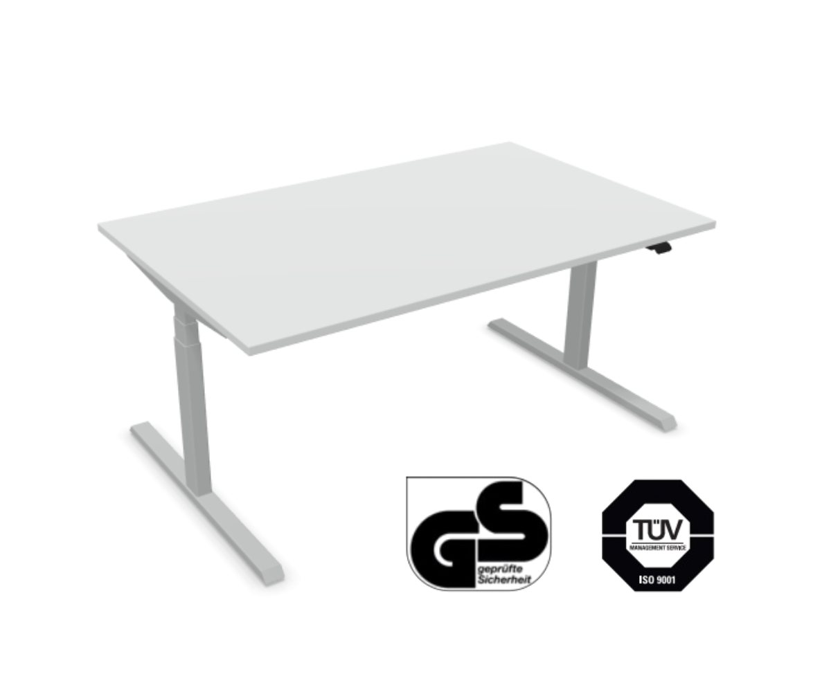Höhenverstellbarer Schreibtisch 160 × 100 cm – elektrisch