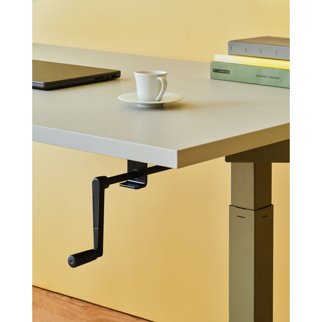 Höhenverstellbarer Schreibtisch mit Kurbel, 160 cm breit - 80 cm tief