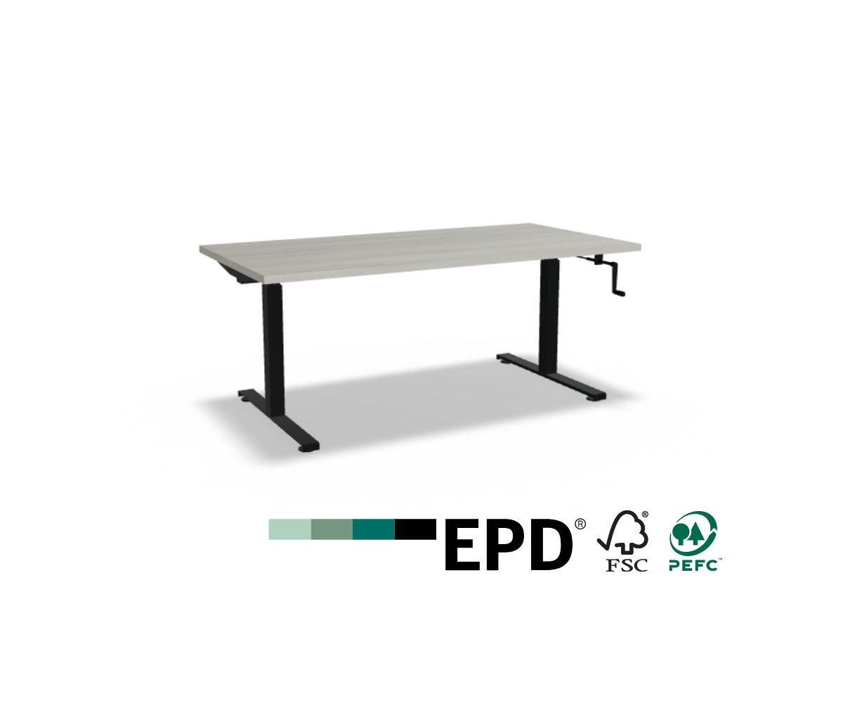 Schreibtisch mit Kurbel 160 × 80