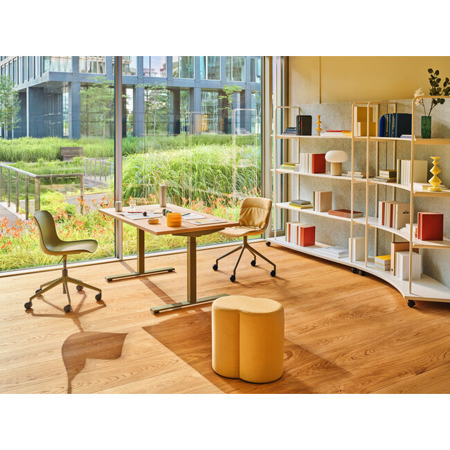 Höhenverstellbarer Schreibtisch mit Kurbel, 200 cm breit - 80 cm tief