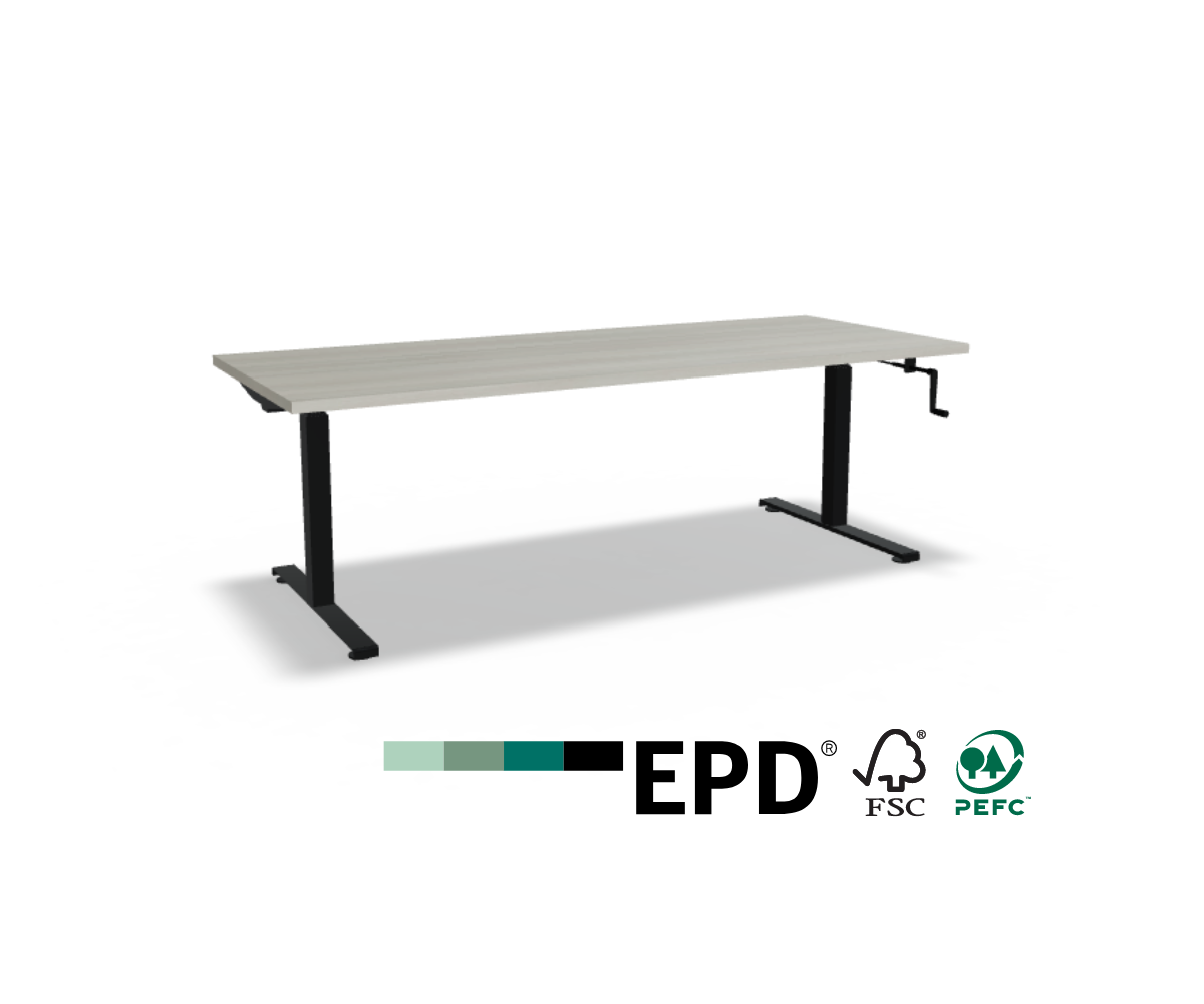 Schreibtisch mit Kurbel 200 × 80
