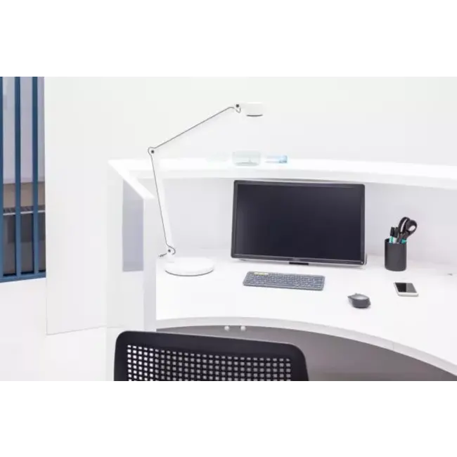 Gerade Empfangstheke Vale 216 cm breit, mit Beraterplatz