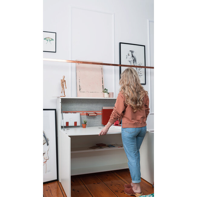 Home Office Schreibtisch - 120 cm breit, Klappbar