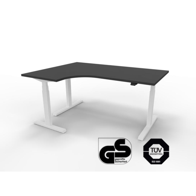 Eckschreibtisch Elektrisch höhenverstellbar, 160 x 120 cm