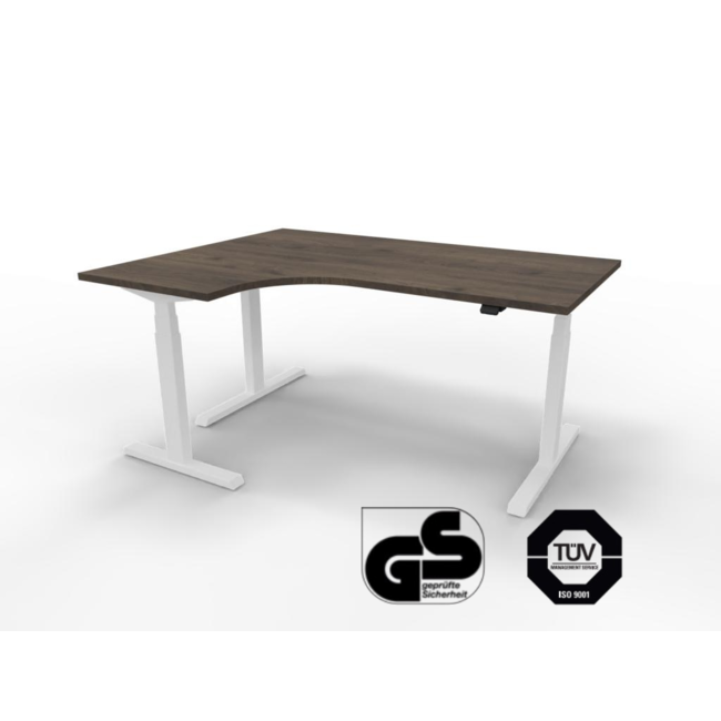 Eckschreibtisch Elektrisch höhenverstellbar, 160 x 120 cm