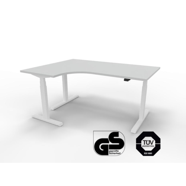 Eckschreibtisch Elektrisch höhenverstellbar, 160 x 120 cm