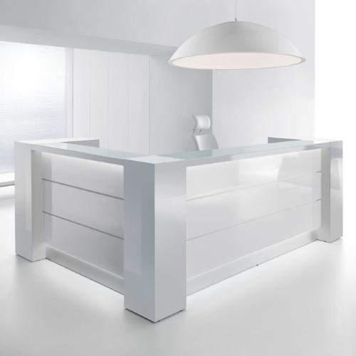 Empfangstheke Vale in modernem Design – für Büro und Praxis konfigurierbar