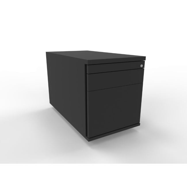 Rollcontainer 80 cm tief, abschließbar - mit Hängeregister