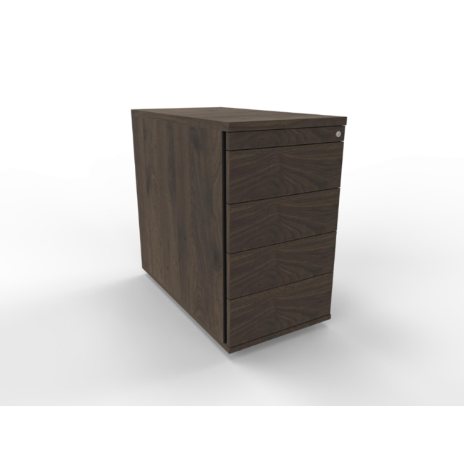 Hochwertiger Standcontainer 80 cm tief, abschließbar - mit 5 Schubladen