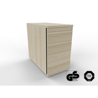 Standcontainer 80 cm tief, abschließbar - mit Hängeregister