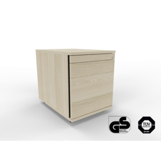 Rollcontainer 60 cm tief, abschließbar - mit Hängeregister