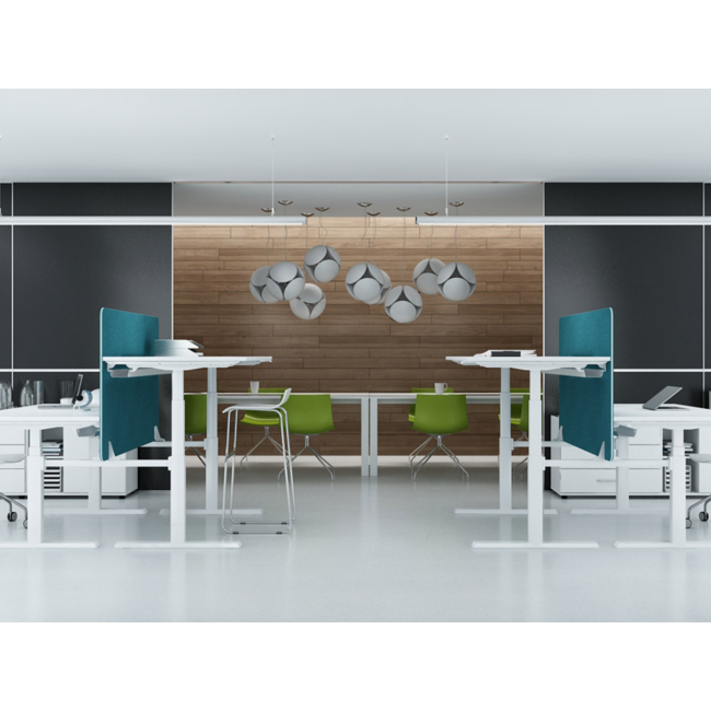 Elektrisch höhenverstellbarer Schreibtisch für 2  Personen, 200 x 160 cm | Elana 300