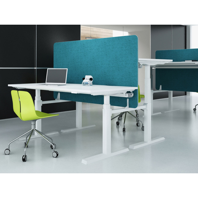 Elektrisch höhenverstellbarer Schreibtisch für 2  Personen, 180 x 180 cm | Elana 300