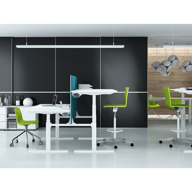 Elektrisch höhenverstellbarer Schreibtisch für 2  Personen, 180 x 180 cm | Elana 300