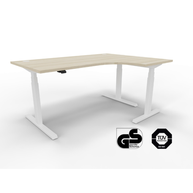 Eckschreibtisch Elektrisch höhenverstellbar, 160 x 120 cm
