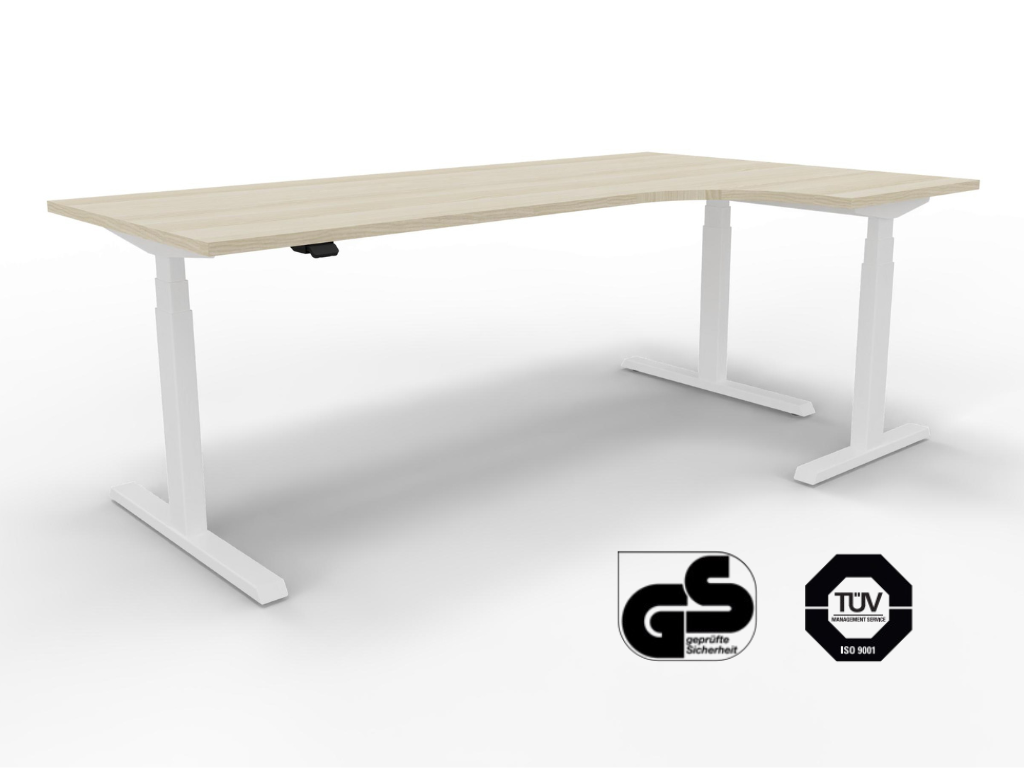 Eckschreibtisch höhenverstellbar 200 × 120