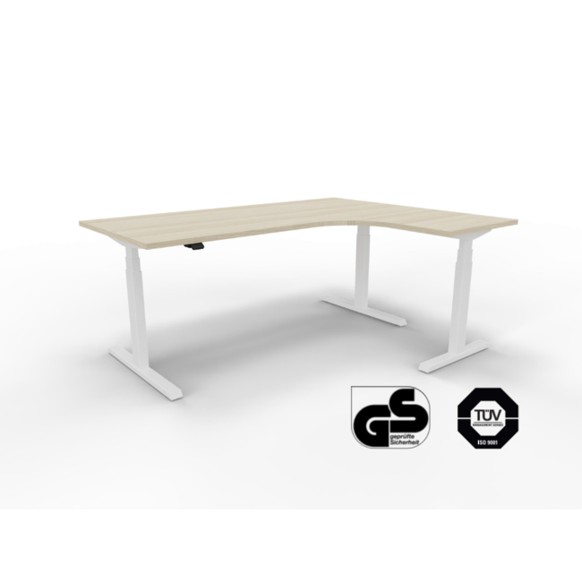 Eckschreibtisch Elektrisch höhenverstellbar, 160 x 140 cm