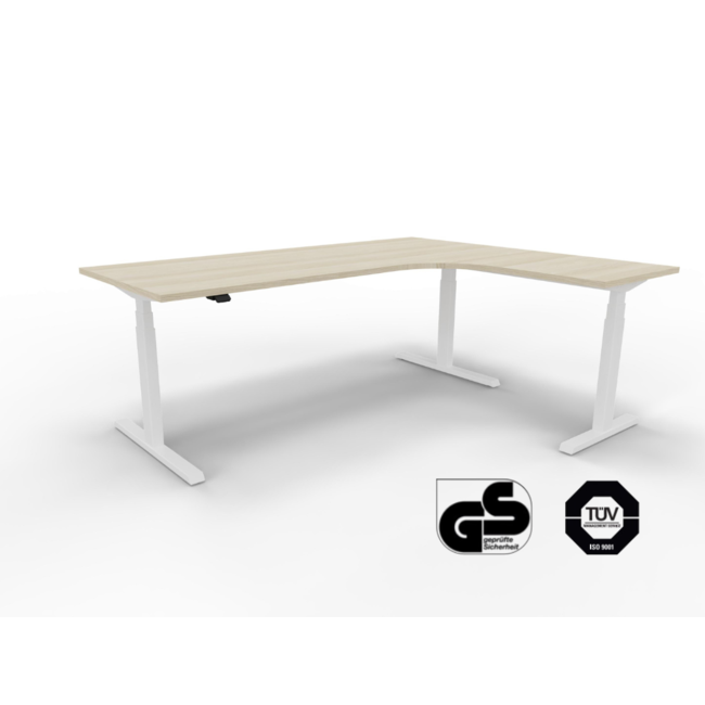 Eckschreibtisch Elektrisch höhenverstellbar, 200 x 160 cm