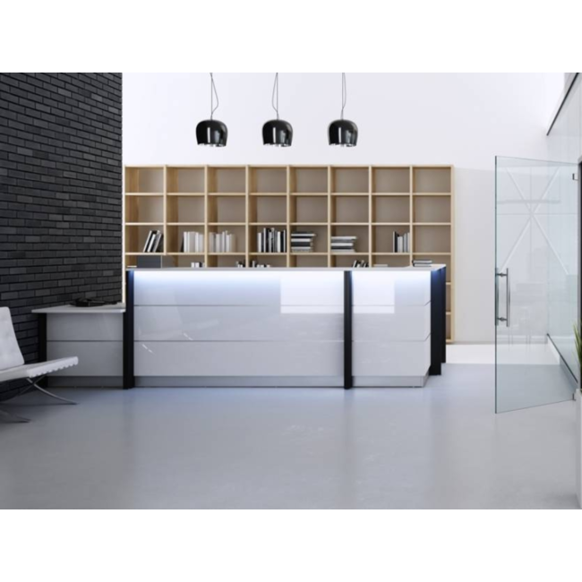 Empfangstheke AS-Line 120 cm – frei konfigurierbar in 17 Dekoren