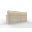 Empfangstheke AS-Line 240 cm breit – konfigurierbar in 17 Dekoren, optional mit LED