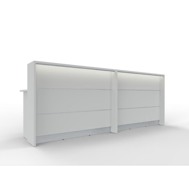 Empfangstheke AS-Line 280 cm – frei konfigurierbar in 17 Dekoren