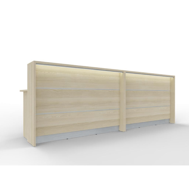 Empfangstheke AS-Line 320 cm – frei konfigurierbar in 17 Dekoren