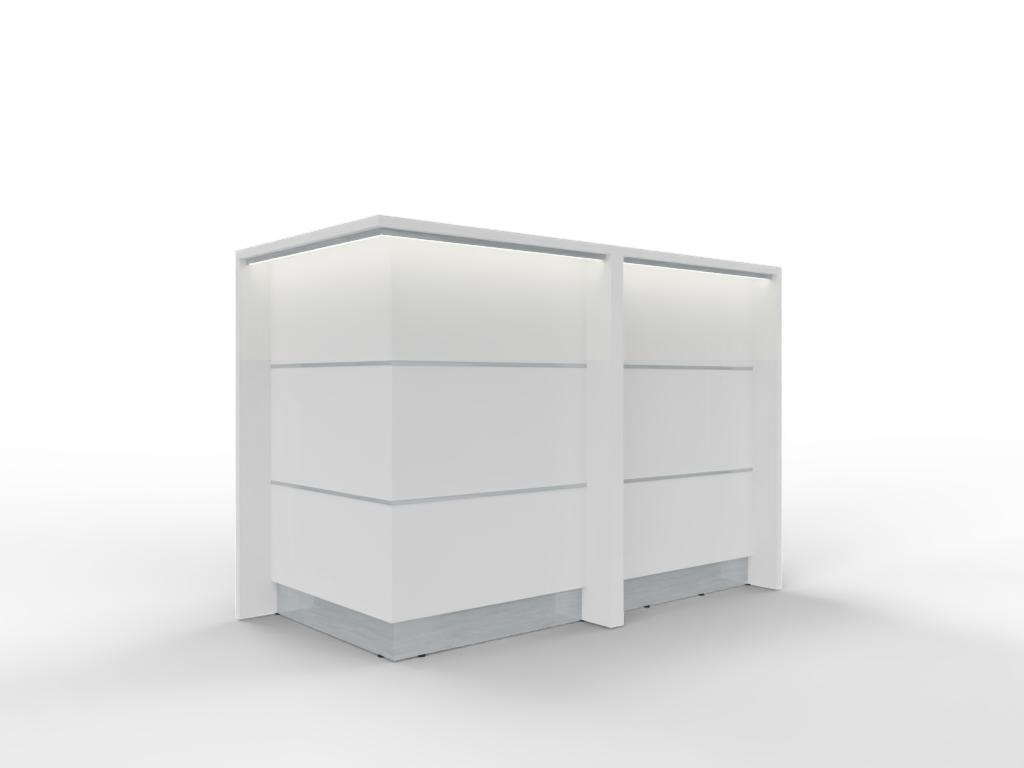 AS-Line Empfangstheke AS-Line, 160 cm breit mit Eckelement modern