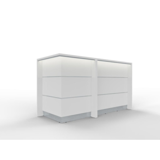 Empfangstheke AS-Line, 200 cm breit mit Eckelement