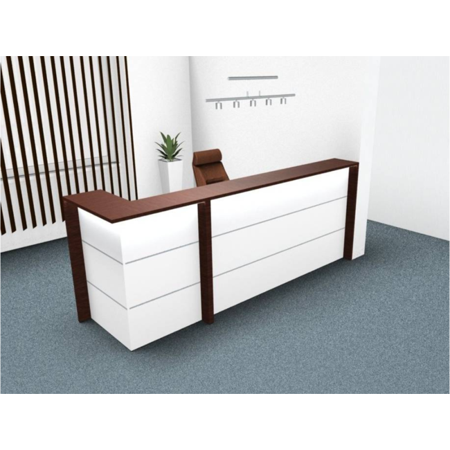 Empfangstheke AS-Line, 200 cm breit mit Eckelement