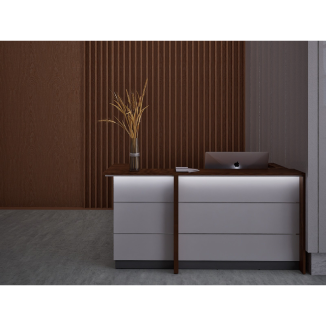 Empfangstheke AS-Line, 280 cm mit Eckelement