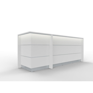 Empfangstheke AS-Line, 280 cm mit Eckelement