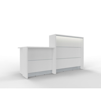 Empfangstheke AS-Line, 200 cm mit Beraterplatz