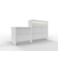 Empfangstheke AS-Line 200 cm mit Beraterplatz – gerade, konfigurierbar