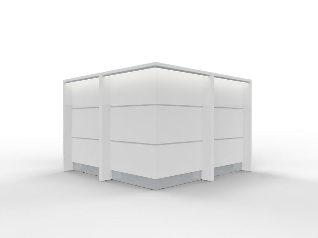 AS-Line Ecktheke 160 × 160 cm – AS-Line Empfangstheke