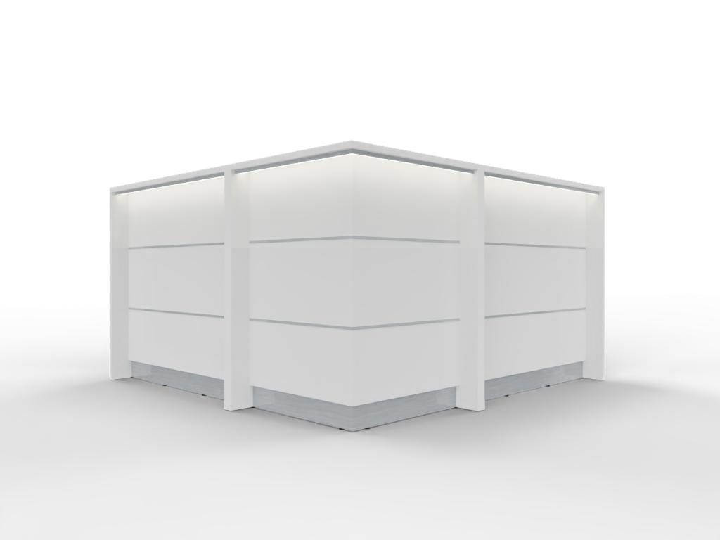 AS-Line Ecktheke 200 × 200 cm – AS-Line Empfangstheke