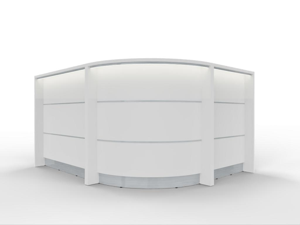 AS-Line J-Form, 200 × 160 cm – AS-Line Empfangstheke