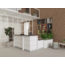 Empfangstheke AS-Line Ecktheke mit Beraterplatz 160 × 160 cm – konfigurierbar