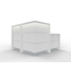 Empfangstheke AS-Line Ecktheke mit Beraterplatz 160 × 160 cm – konfigurierbar