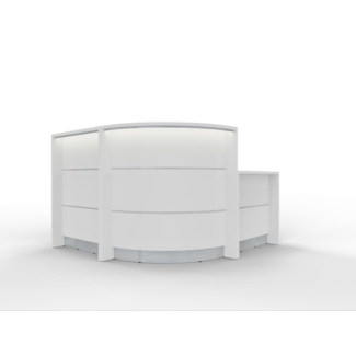 Rundtheke AS-Line mit Beraterplatz 160 x 160cm