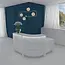 Empfangstheke AS-Line Rundtheke mit Beraterplatz 160 × 160 cm – konfigurierbar