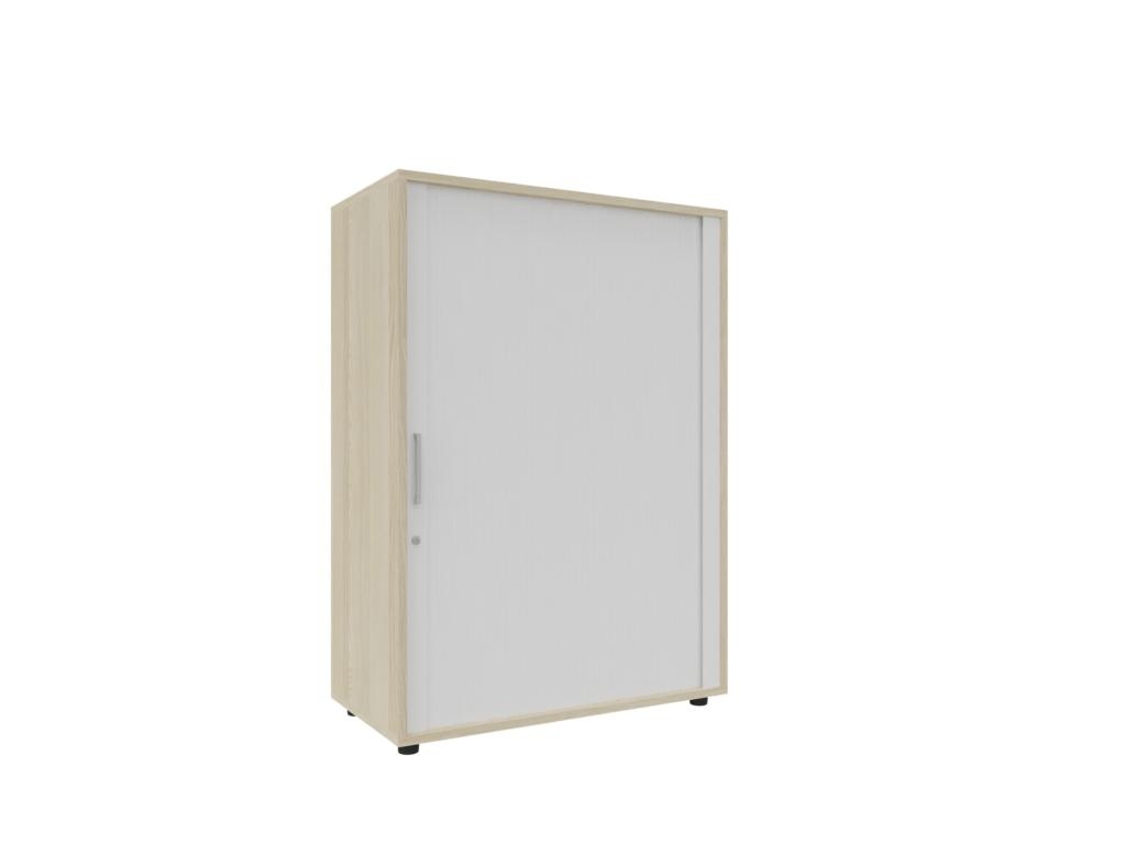Querrollladenschrank 3 OH, 80 cm breit – halbhoher abschließbarer Rollladenschrank