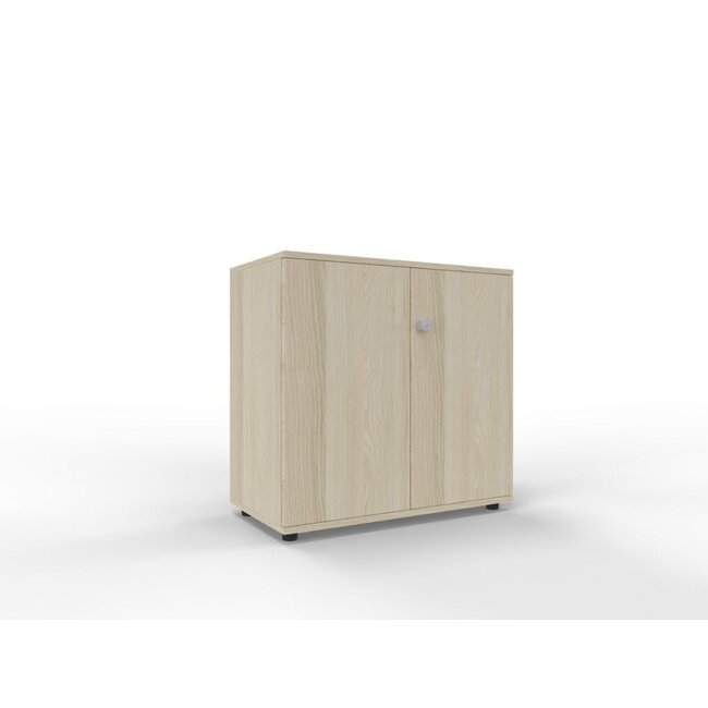 Hochwertiger Drehtürenschrank mit 2 Ordnerhöhen, 80 cm breit, variable Tiefe (42–60 cm)