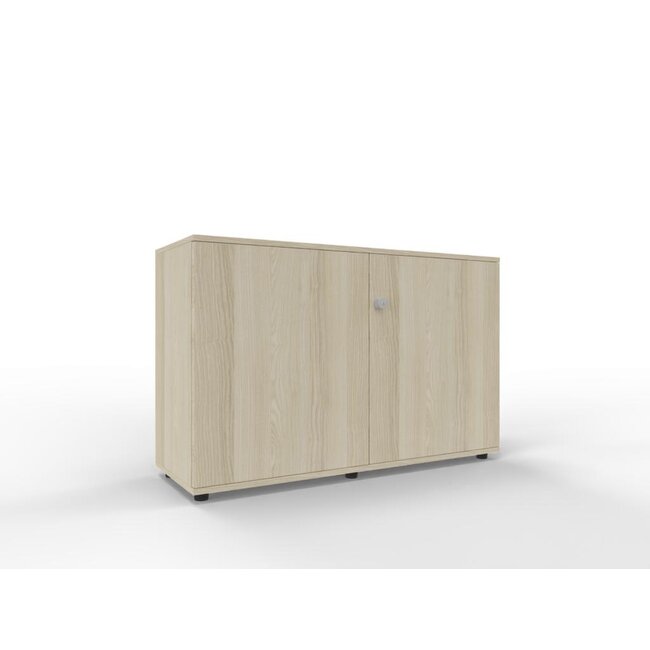 Hochwertiger Drehtürenschrank mit 2 Ordnerhöhen, 120 cm breit, variable Tiefe (42–60 cm)