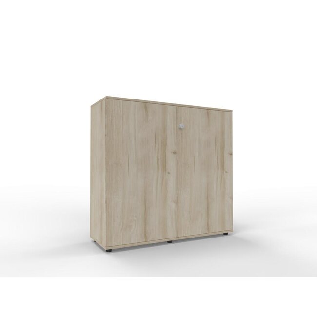 Hochwertiger Drehtürenschrank mit 3 Ordnerhöhen, 120 cm breit, variable Tiefe (42–60 cm)