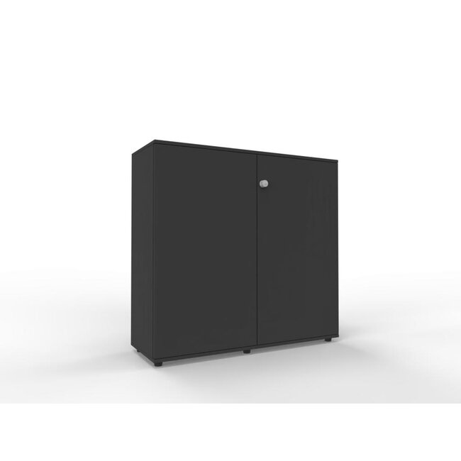 Hochwertiger Drehtürenschrank mit 3 Ordnerhöhen, 120 cm breit, variable Tiefe (42–60 cm)