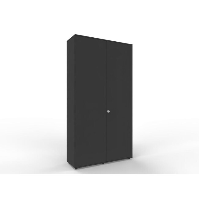 Hochwertiger Drehtürenschrank mit 6 Ordnerhöhen, 120 cm breit, variable Tiefe (42–60 cm)