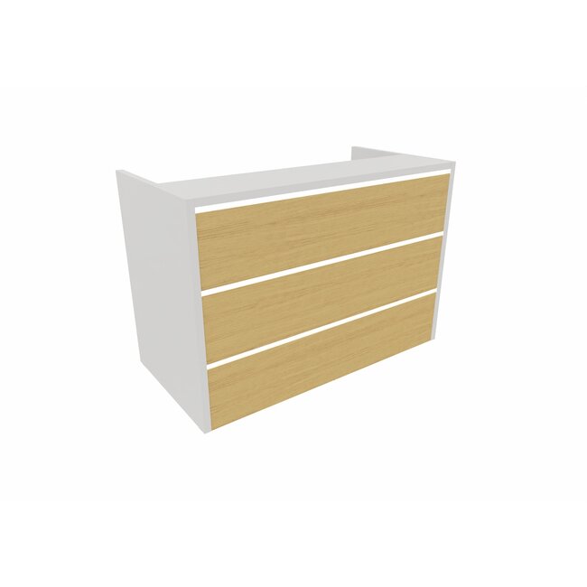 Tresta 160 cm – Empfangstresen konfigurierbar in 4 Farben